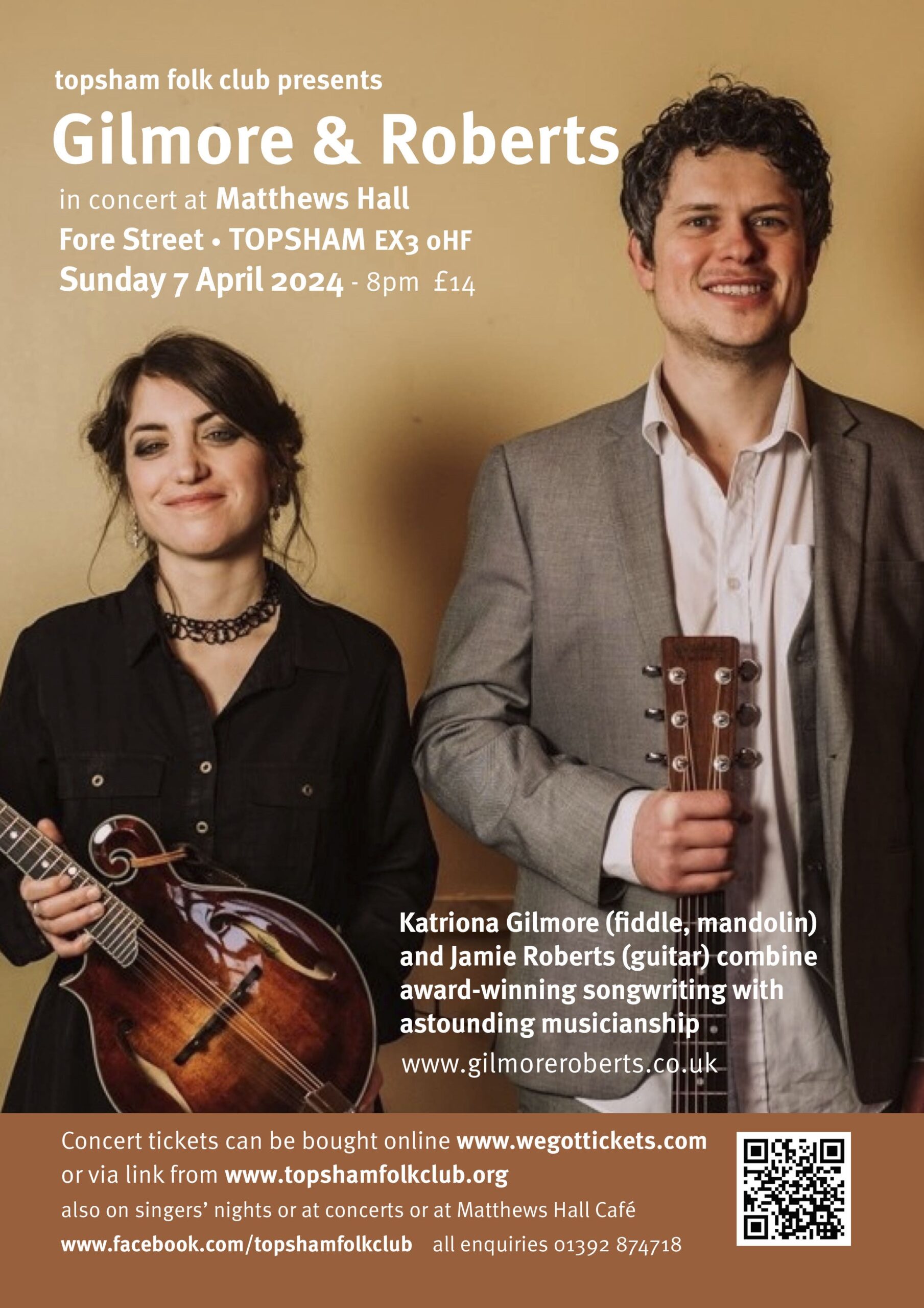 Gilmore and Roberts concert - Love Topsham
